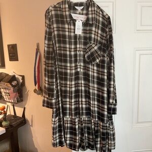 Plaid mini dress